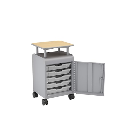 Smith Trades Industrial Storage Cabinet, 37 in H, 21 in W, Platinum 120105000PPMAPPPCLR